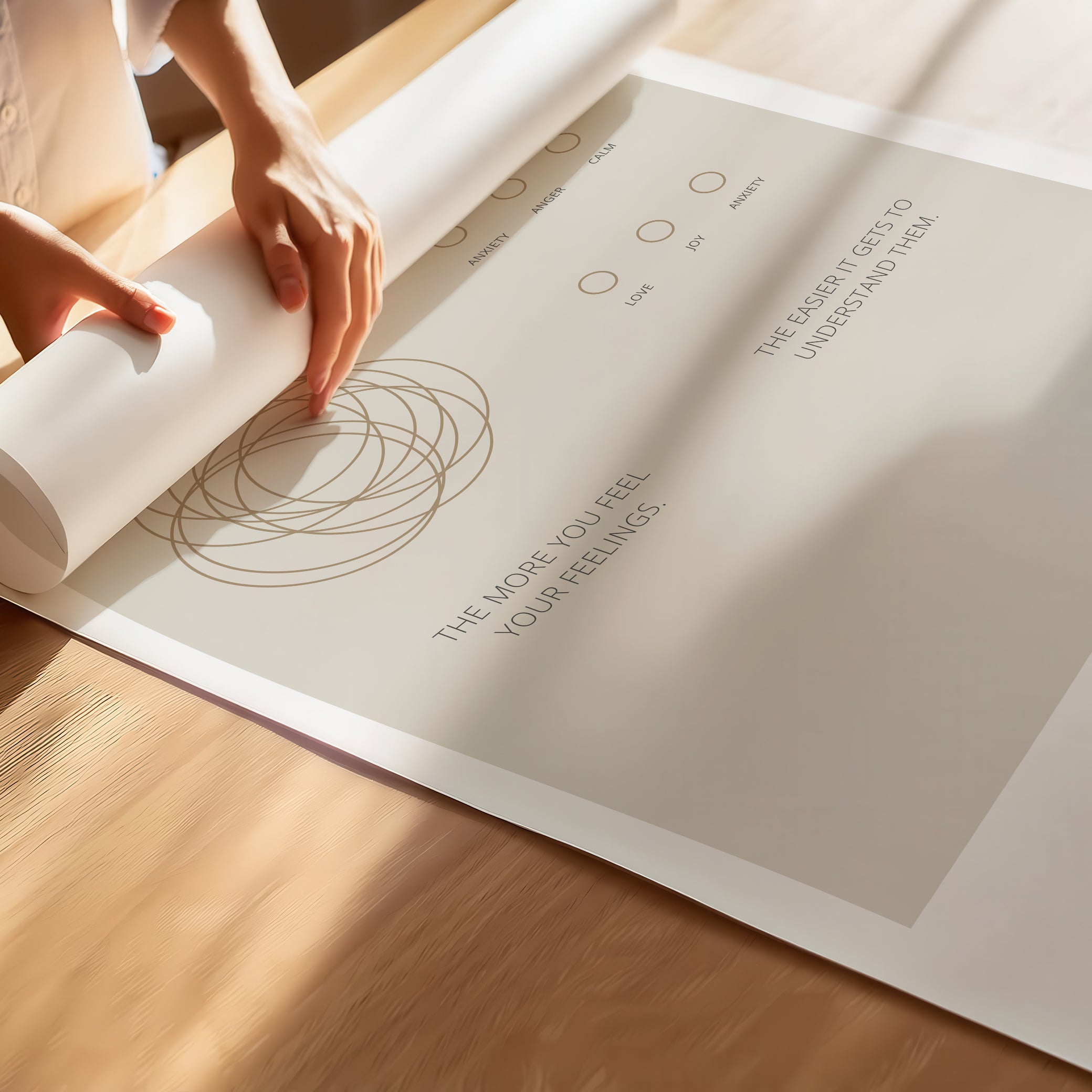 "The More You Feel, The Easier You Understand" – Emotional Intelligence & Self-Worth Wall Art for Children to Nurture Empathy & Confidence | Premium Matte Poster– Dark Gray