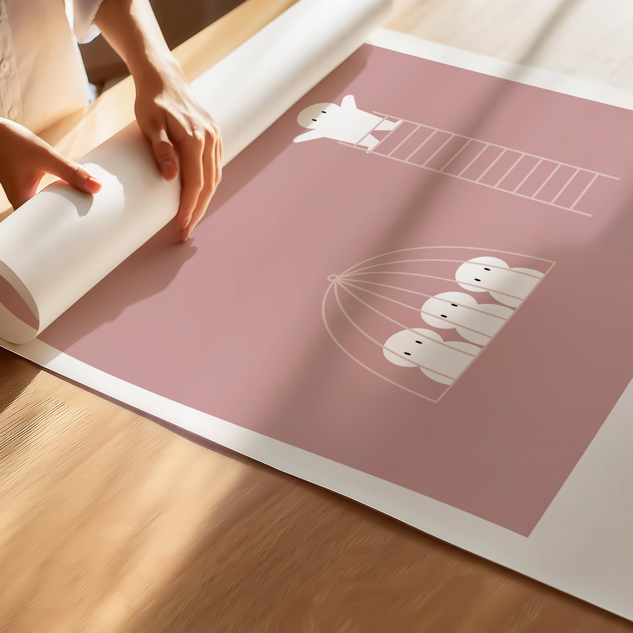 "The Limits of Others Do Not Limit You" – Emotional Intelligence & Self-Worth Motivational Premium Poster | Minimalist Wall Art –  Pink