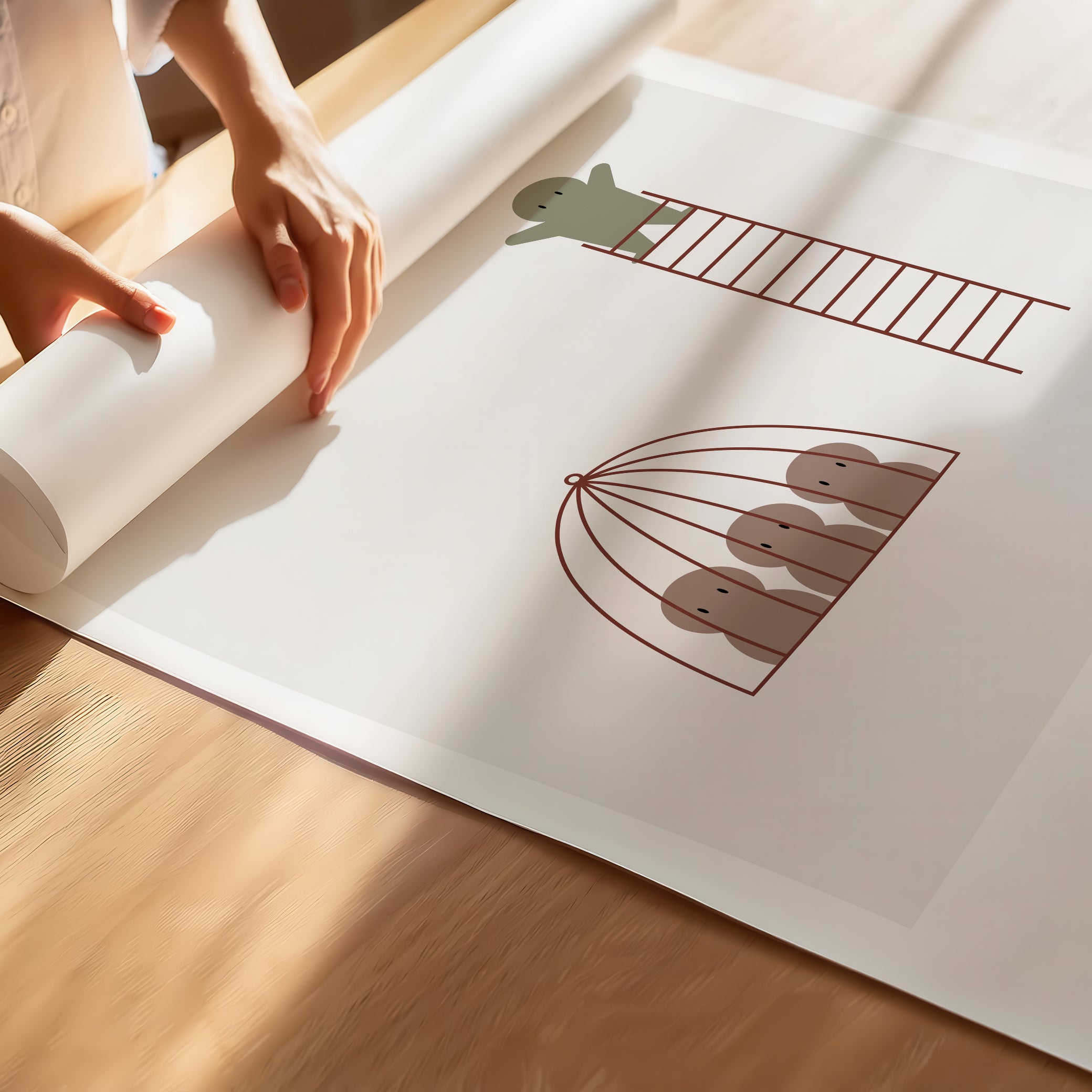 "The Limits of Others Do Not Limit You" – Emotional Intelligence & Self-Worth Motivational Premium Poster | Minimalist Wall Art –  Lightgray