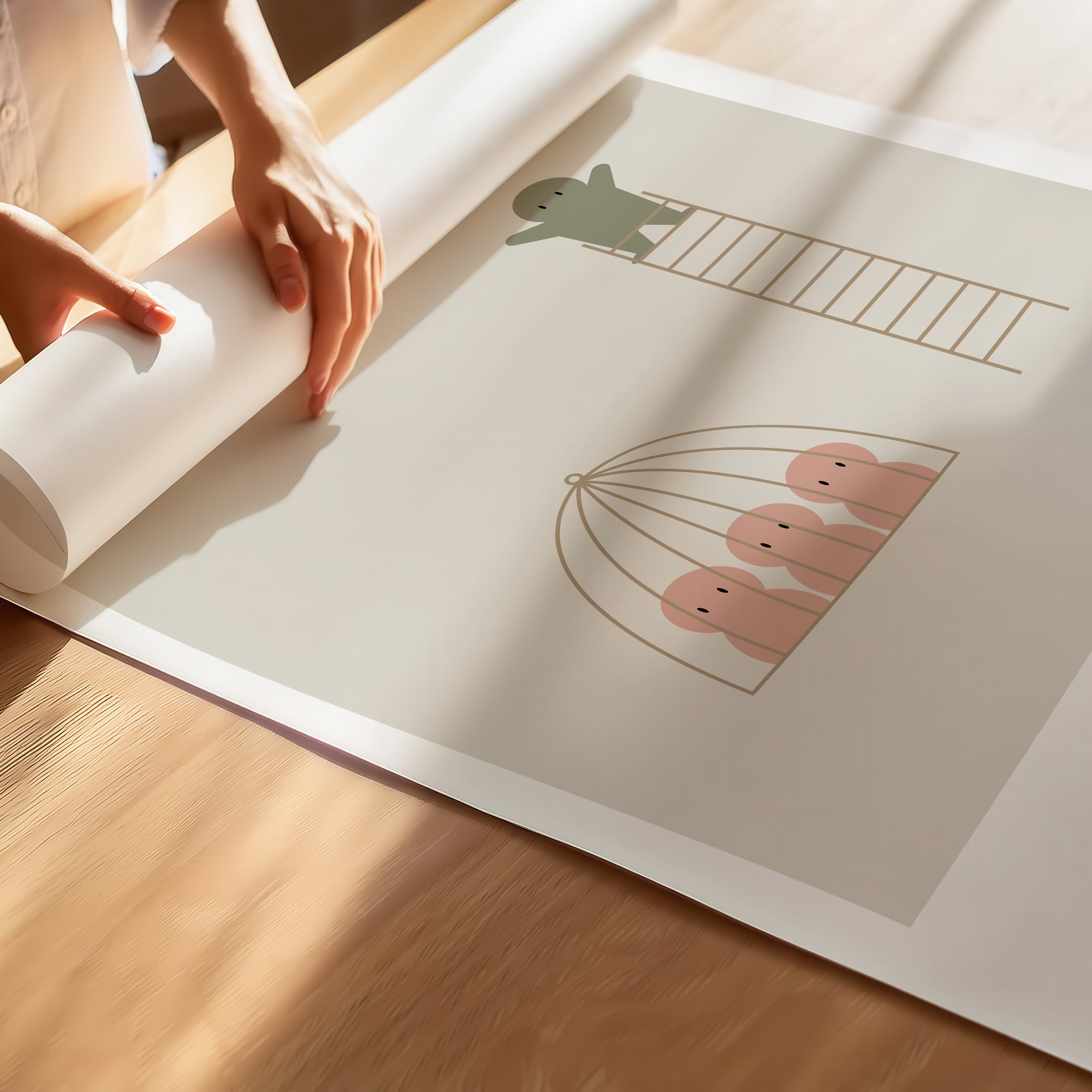 "The Limits of Others Do Not Limit You" – Emotional Intelligence & Self-Worth Motivational Premium Poster | Minimalist Wall Art –  Darkgray