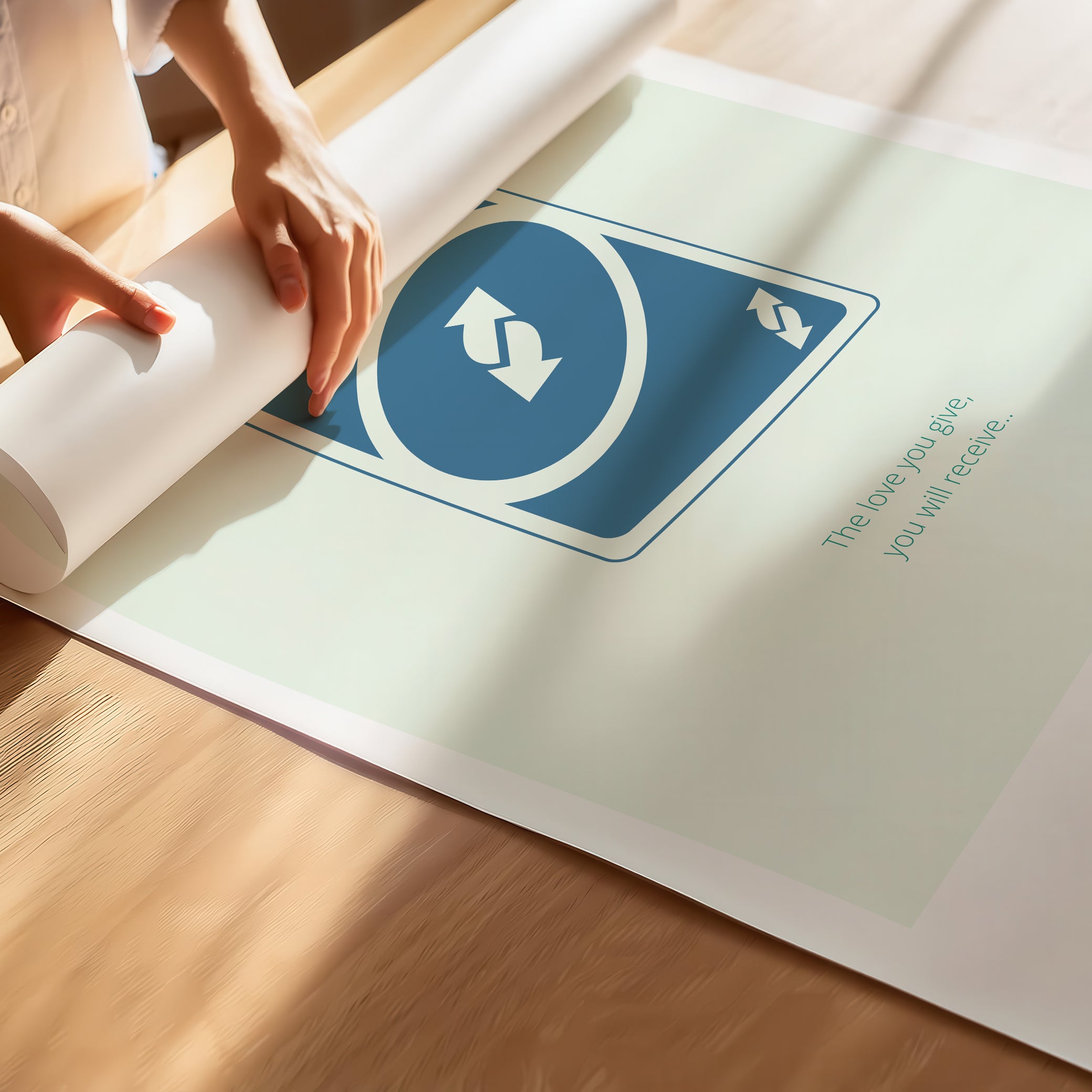 "The Love You Give, You Will Receive" – Social Skills & Relationships Children Wall Art to Inspire Kindness & Connection | Motivational Wall Art | Poster – Mint