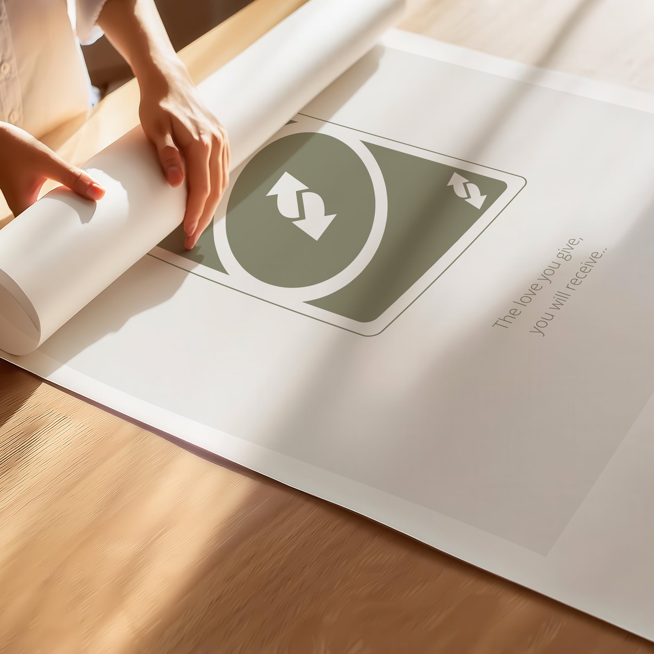 "The Love You Give, You Will Receive" – Social Skills & Relationships Children Wall Art to Inspire Kindness & Connection | Motivational Wall Art | Poster – Light Gray