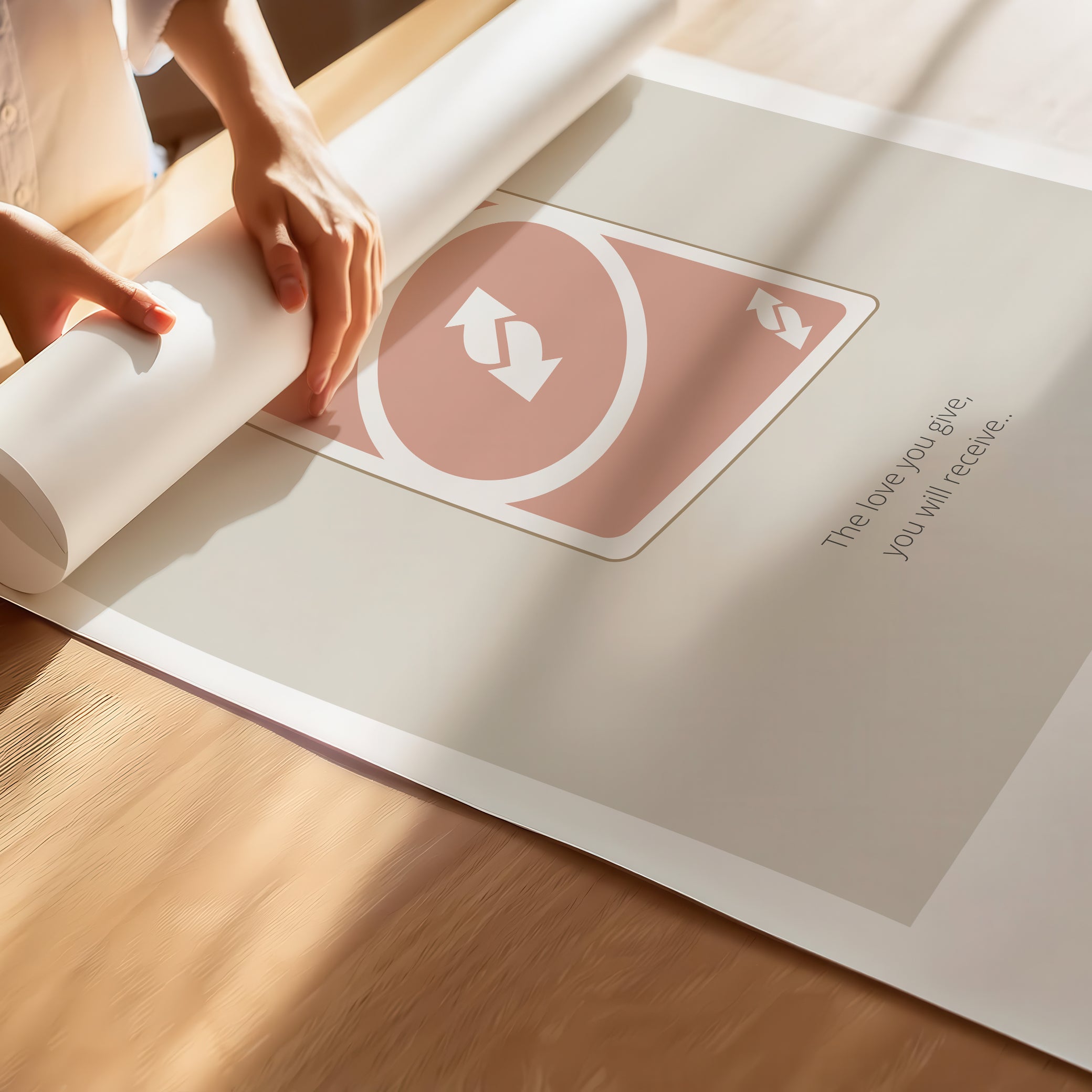 "The Love You Give, You Will Receive" – Social Skills & Relationships Children Wall Art to Inspire Kindness & Connection | Motivational Wall Art | Poster – Dark Gray