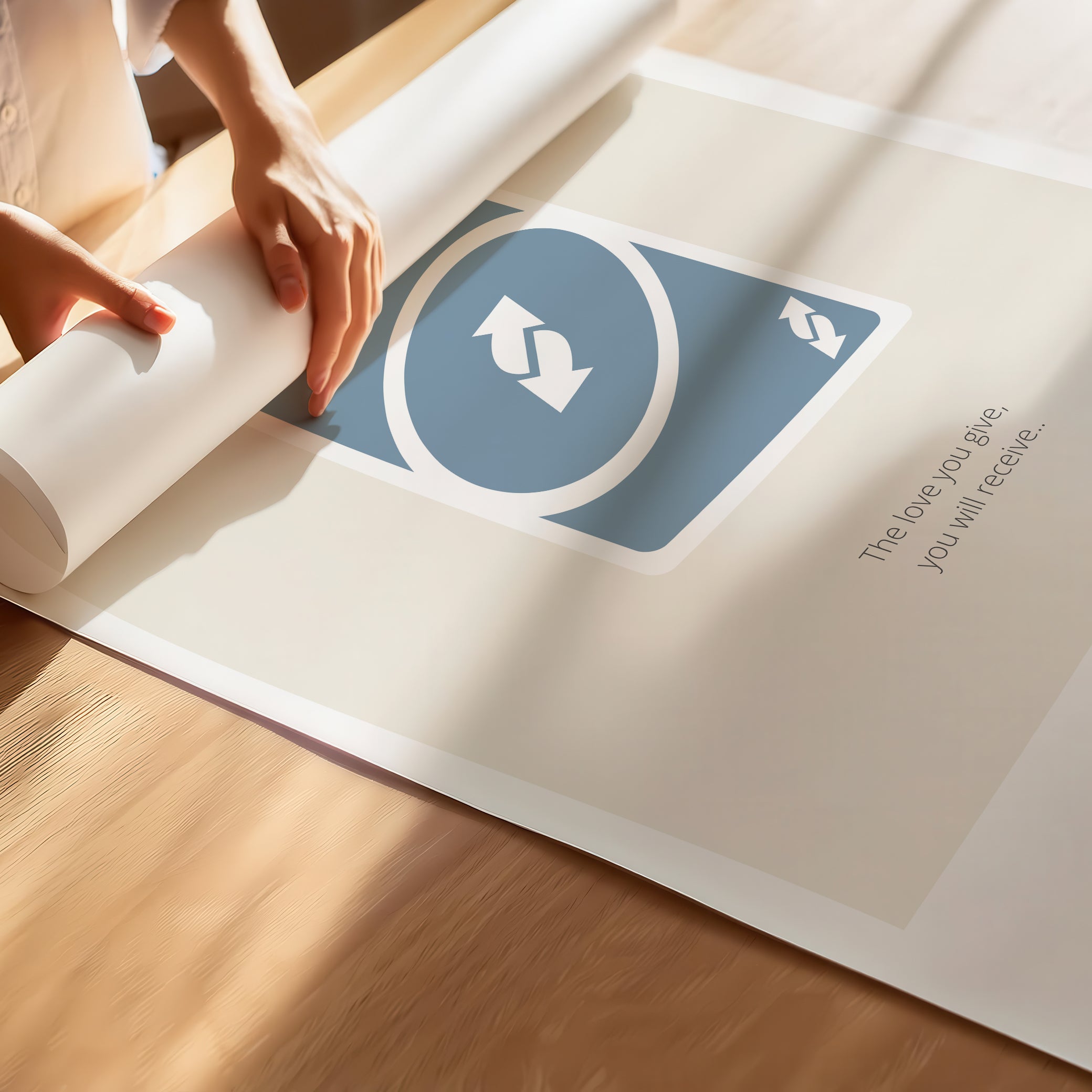 "The Love You Give, You Will Receive" – Social Skills & Relationships Children Wall Art to Inspire Kindness & Connection | Motivational Wall Art | Unframed Poster – Beige