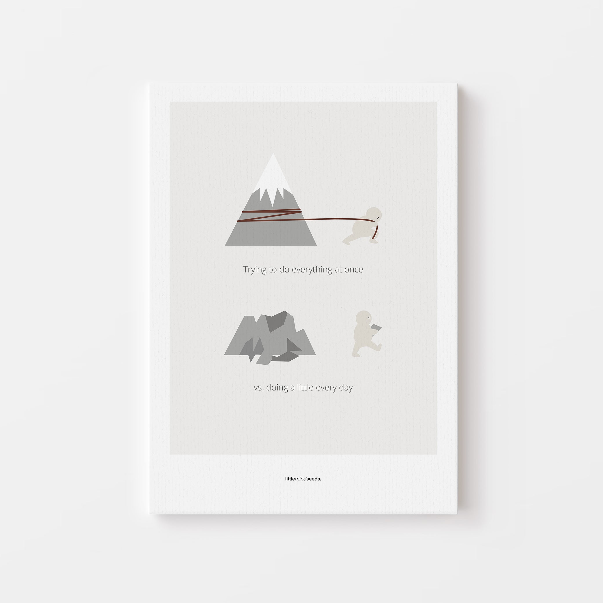 “Big Goals Need Small Consistent Effort Every Day" – Discipline, Habits & Achievements Motivational Poster | Minimalist Quotes on the Wall, Downloadable PDF Bundle - ALL colors