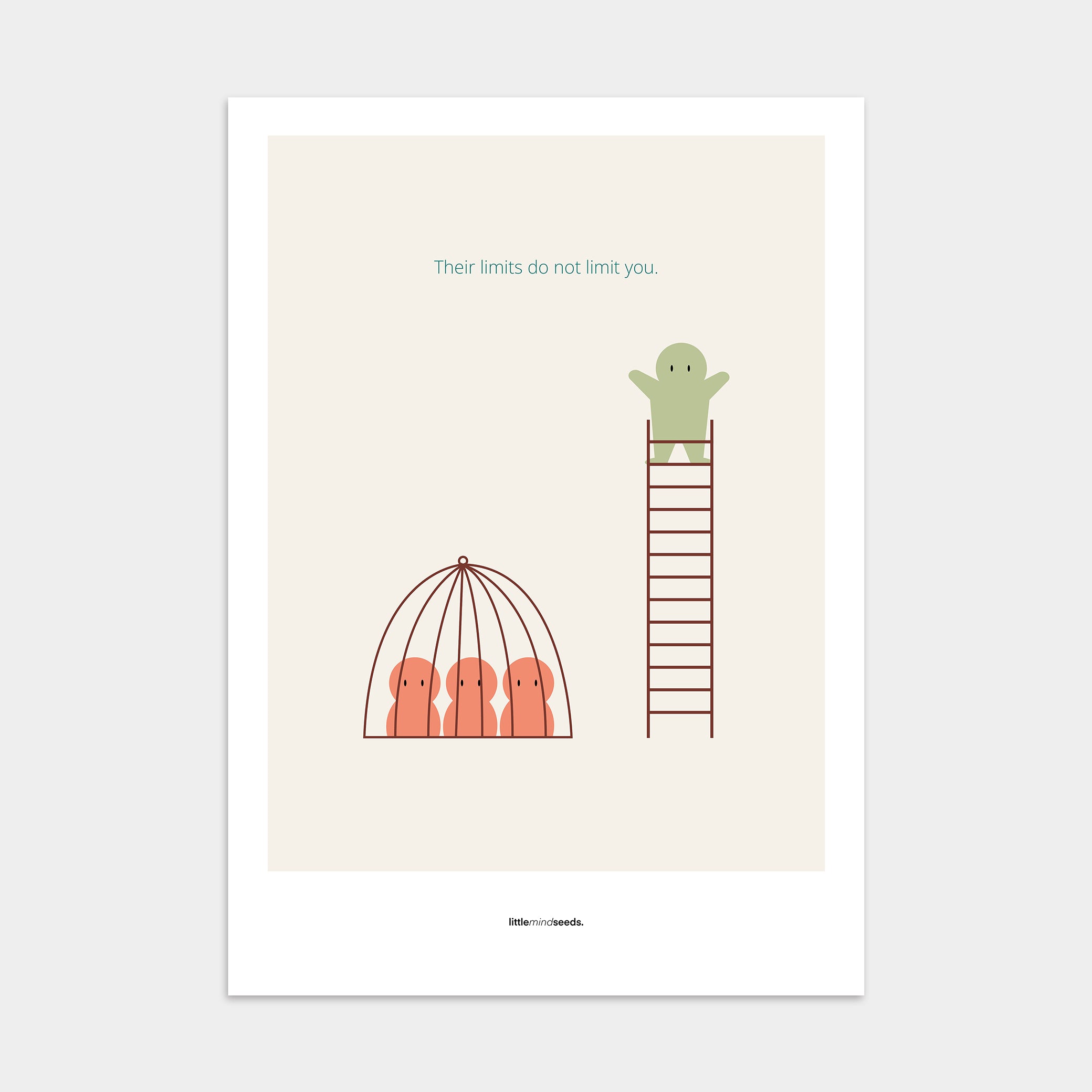 “The Limits of Others Do Not Limit You” – Emotional Intelligence & Self Worth Motivational Poster | Minimalist Quotes on the Wall, Downloadable PDF Bundle - ALL colors