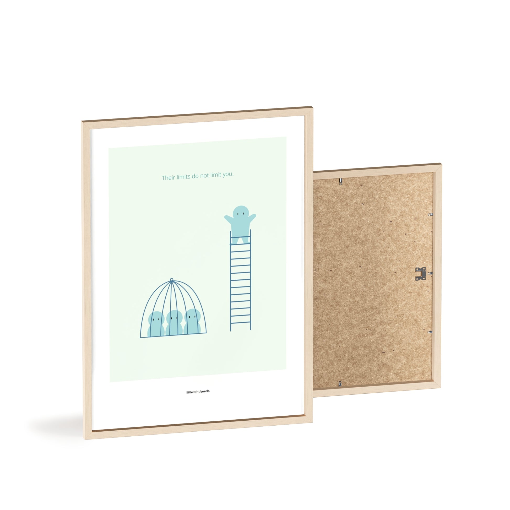 "The Limits of Others Do Not Limit You" – Emotional Intelligence & Self-Worth Motivational Quality Framed Poster | Minimalist Wall Art – MInt