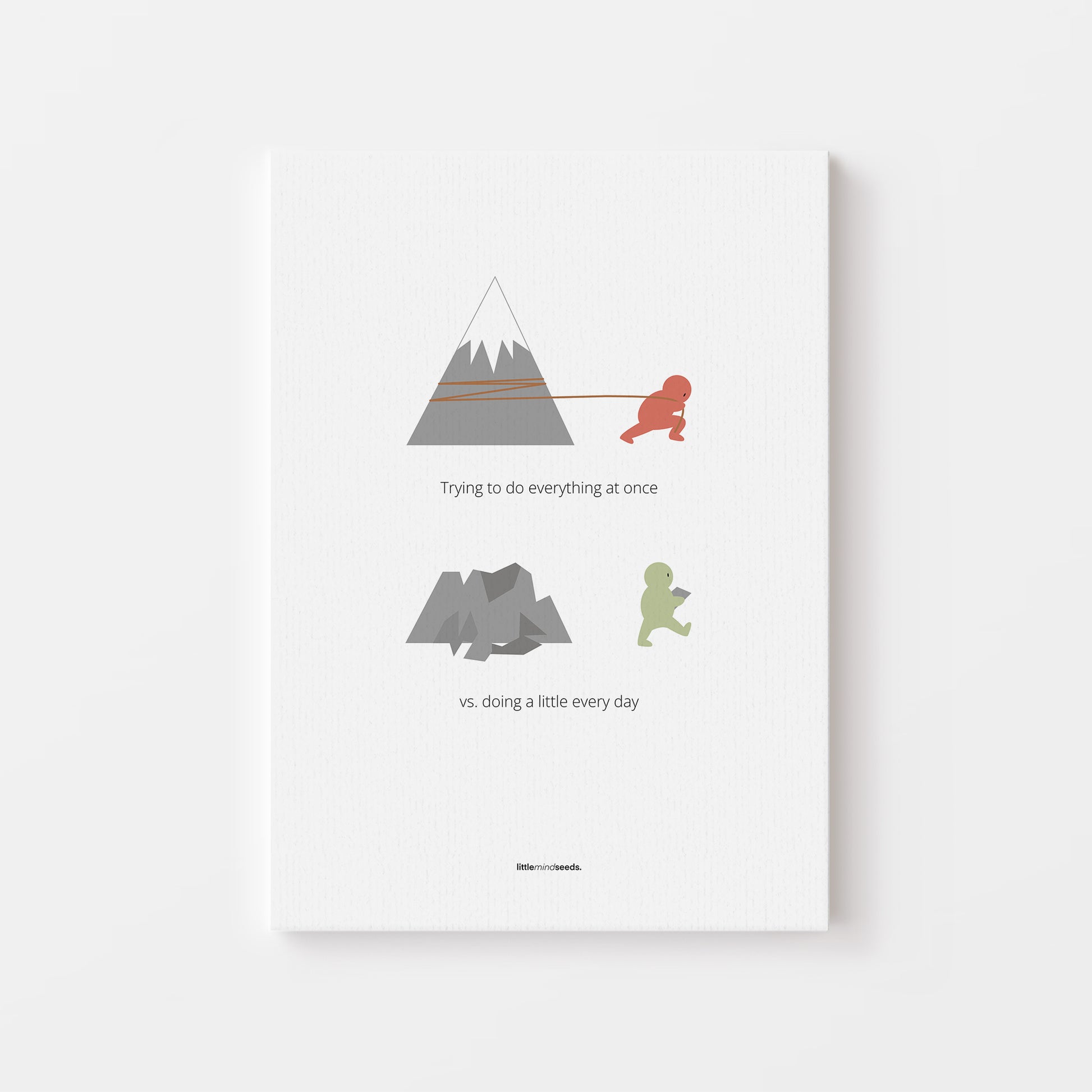“Big Goals Need Small Consistent Effort Every Day"  – Discipline, Habits & Achievements Motivational Poster | Minimalist Quotes on the Wall, Downloadable PDF Bundle - ALL colors