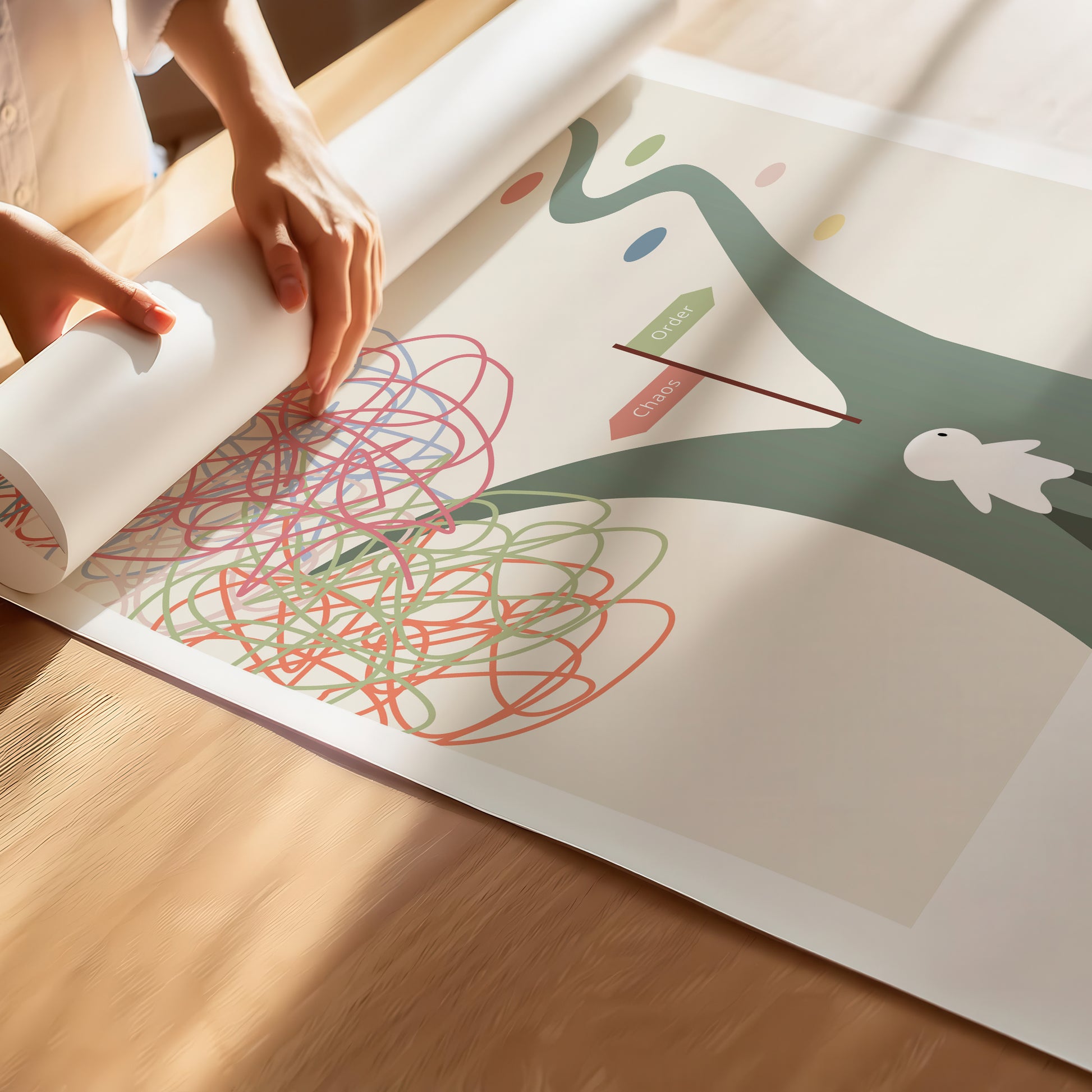 "Chaos Vs Order" – Practical Hacks Children Motivational Poster