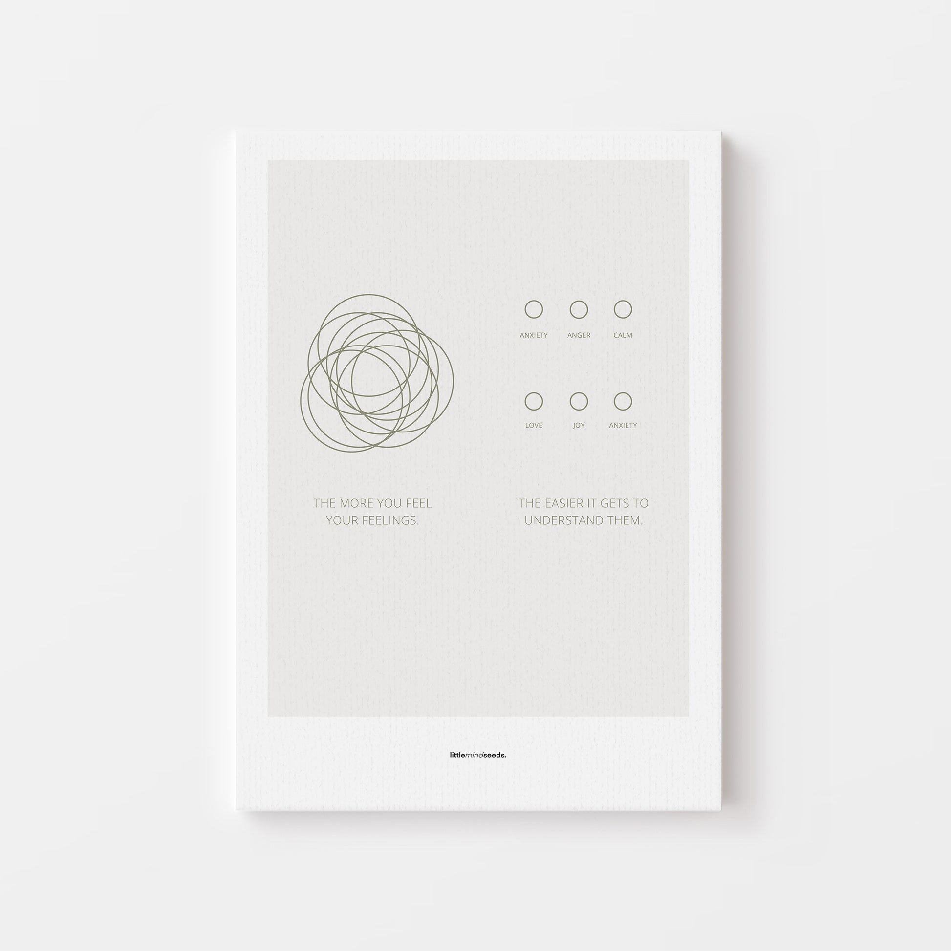 “The More You Feel, The Easier You Understand”  – Emotional Intelligence & Self Worth Motivational Poster | Minimalist Quotes on the Wall, Downloadable PDF Bundle - ALL colors