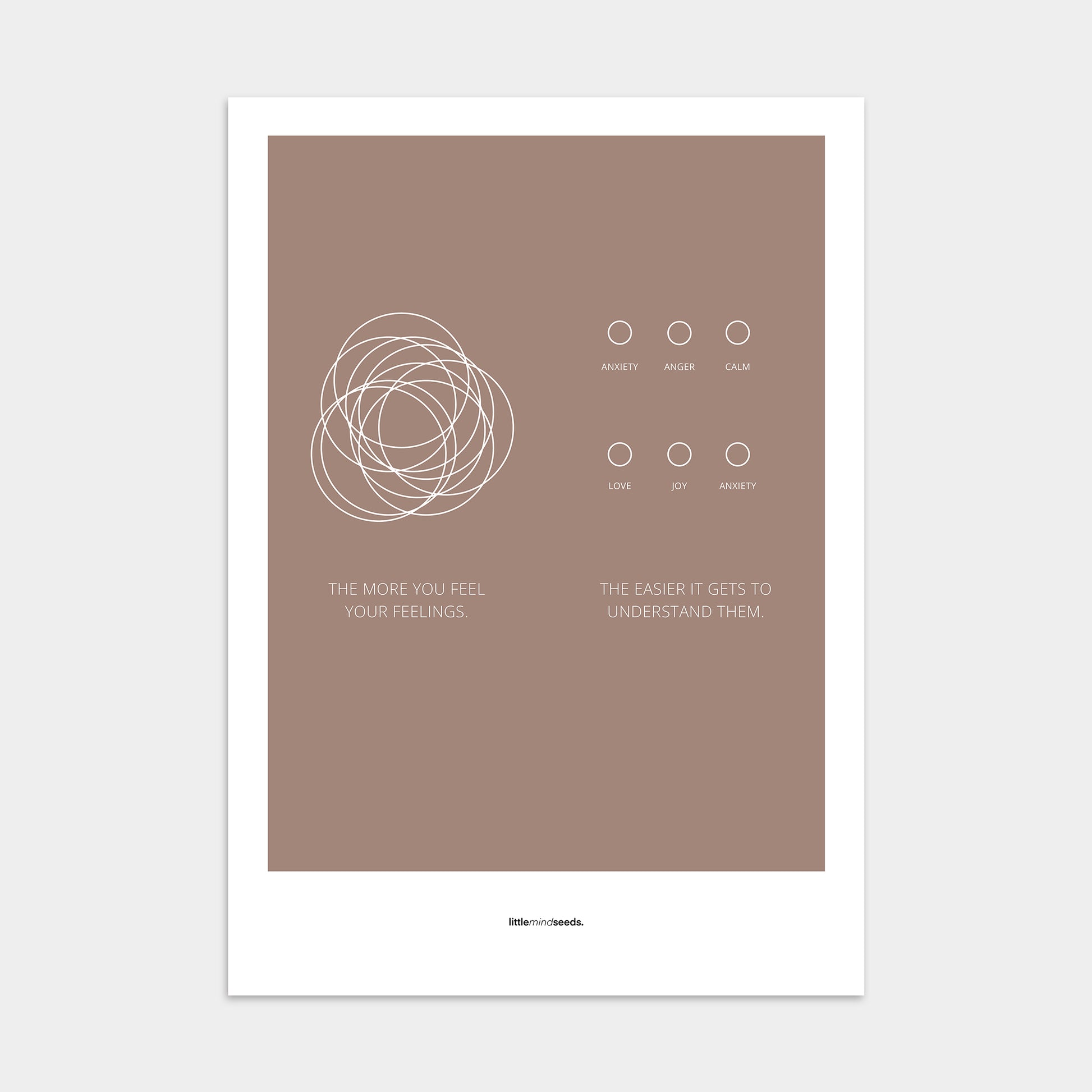 “The More You Feel, The Easier You Understand”  – Emotional Intelligence & Self Worth Motivational Poster | Minimalist Quotes on the Wall, Downloadable PDF Bundle - ALL colors