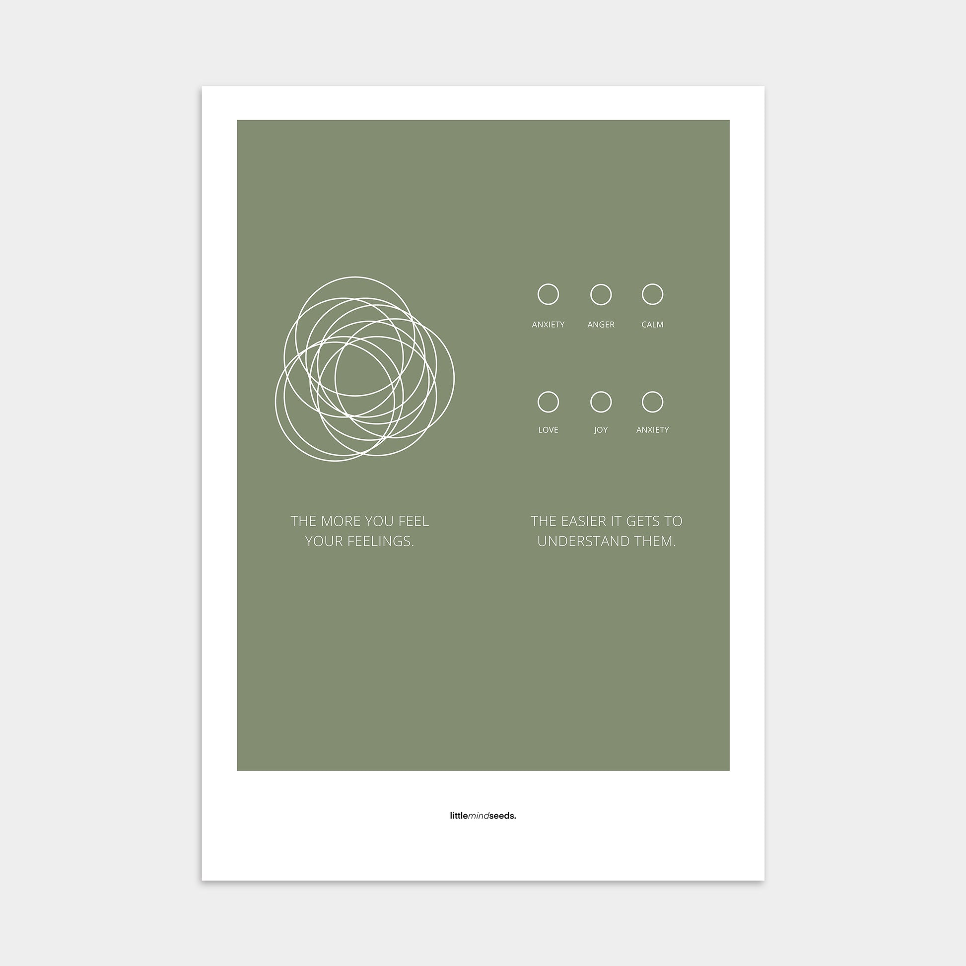 “The More You Feel, The Easier You Understand”  – Emotional Intelligence & Self Worth Motivational Poster | Minimalist Quotes on the Wall, Downloadable PDF Bundle - ALL colors