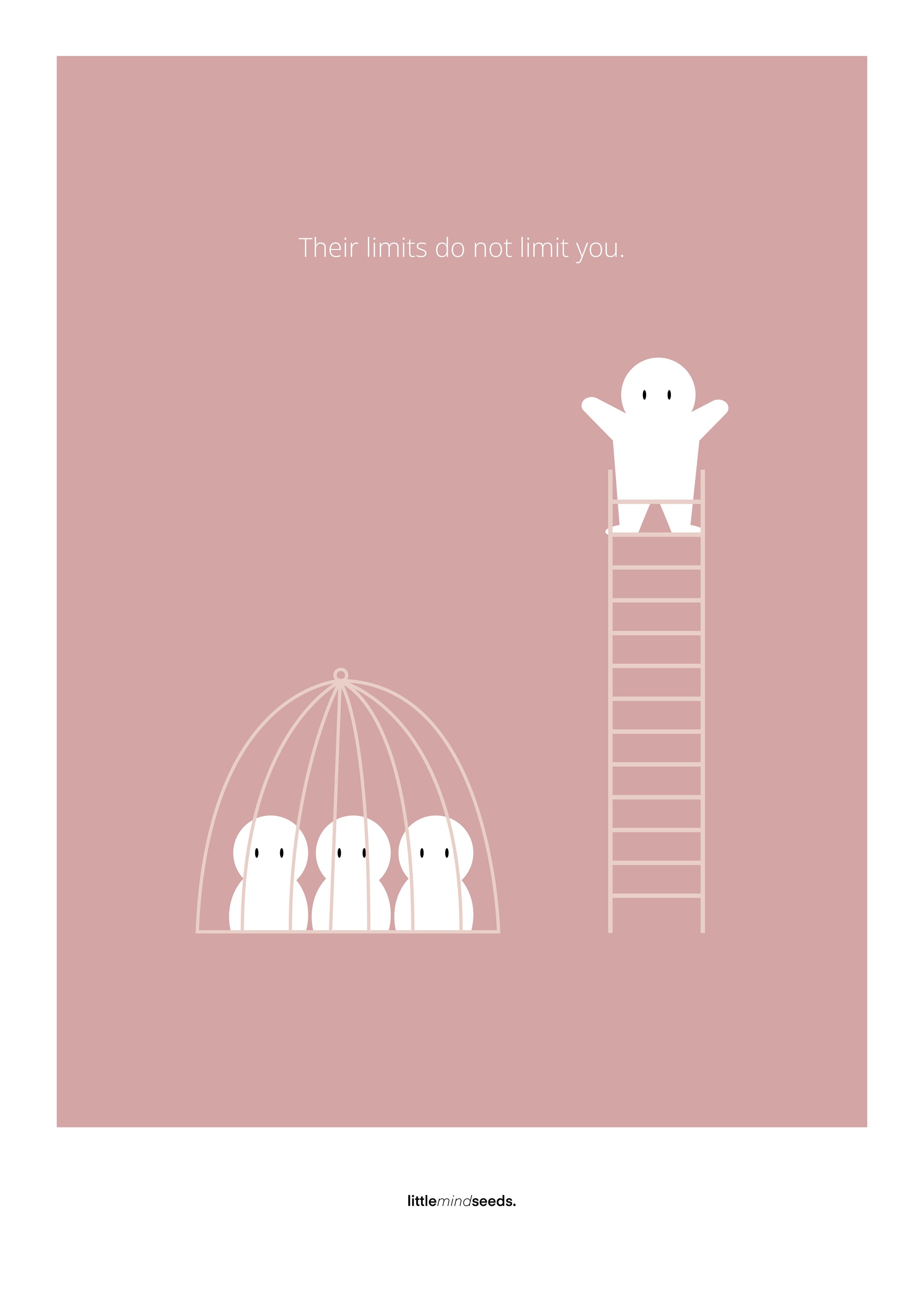 “The Limits of Others Do Not Limit You”  – Emotional Intelligence & Self Worth Motivational Poster | Minimalist Quotes on the Wall, Downloadable PDF Bundle - ALL colors