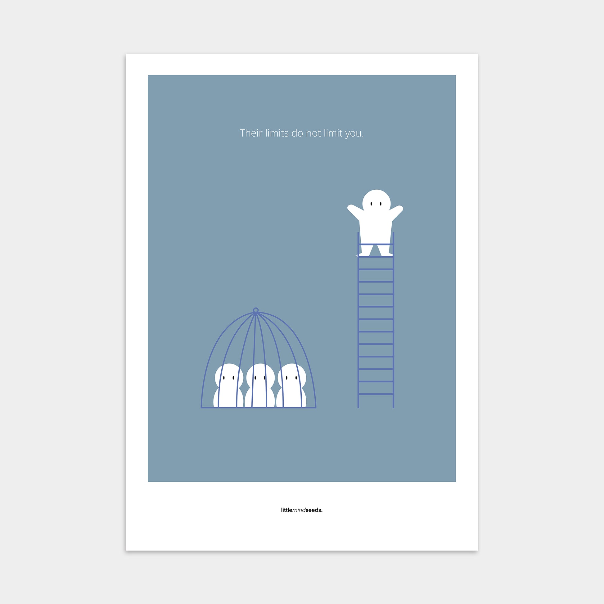 “The Limits of Others Do Not Limit You”  – Emotional Intelligence & Self Worth Motivational Poster | Minimalist Quotes on the Wall, Downloadable PDF Bundle - ALL colors