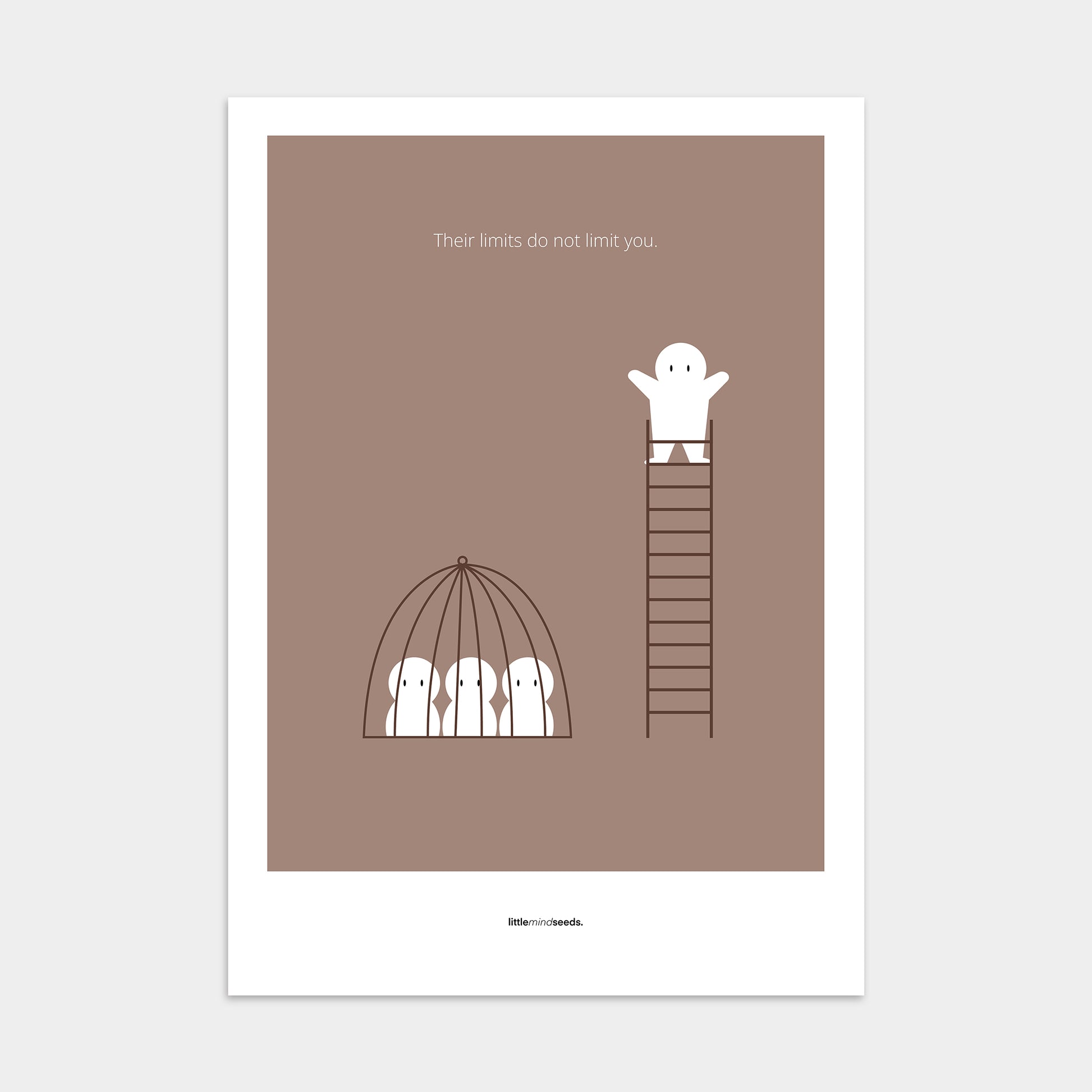 “The Limits of Others Do Not Limit You”  – Emotional Intelligence & Self Worth Motivational Poster | Minimalist Quotes on the Wall, Downloadable PDF Bundle - ALL colors