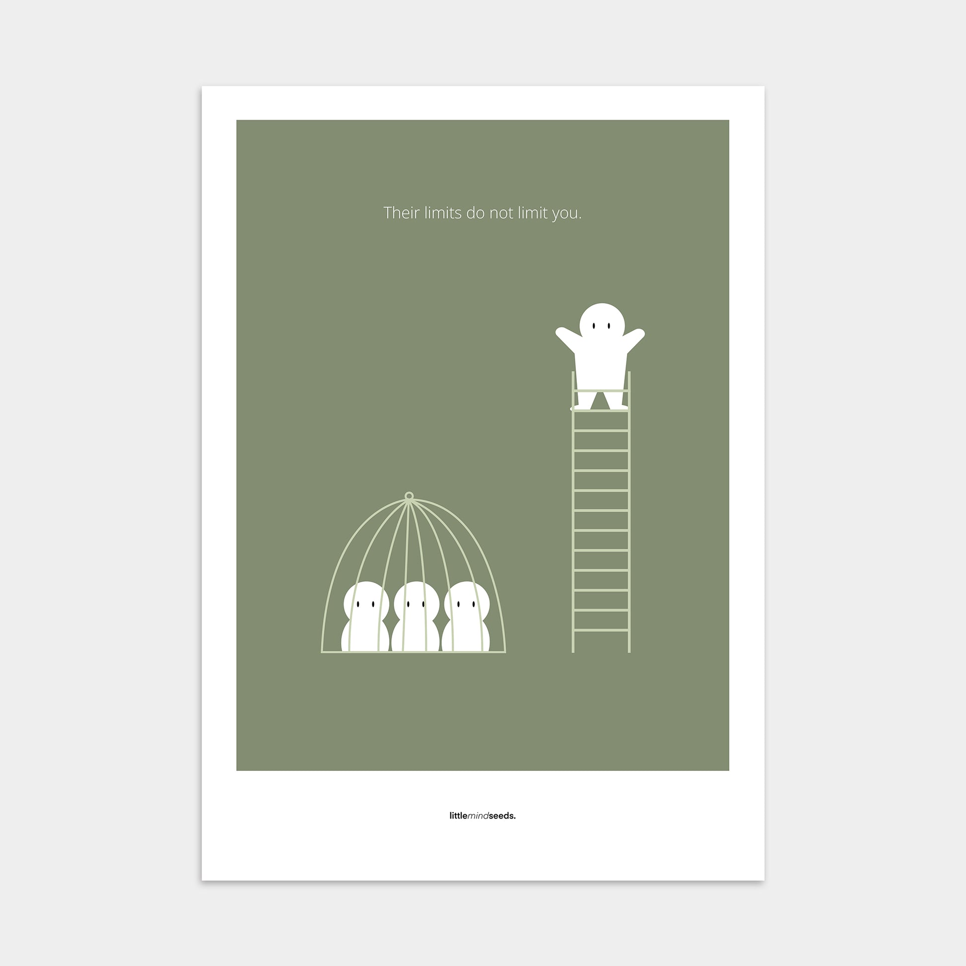 “The Limits of Others Do Not Limit You”  – Emotional Intelligence & Self Worth Motivational Poster | Minimalist Quotes on the Wall, Downloadable PDF Bundle - ALL colors
