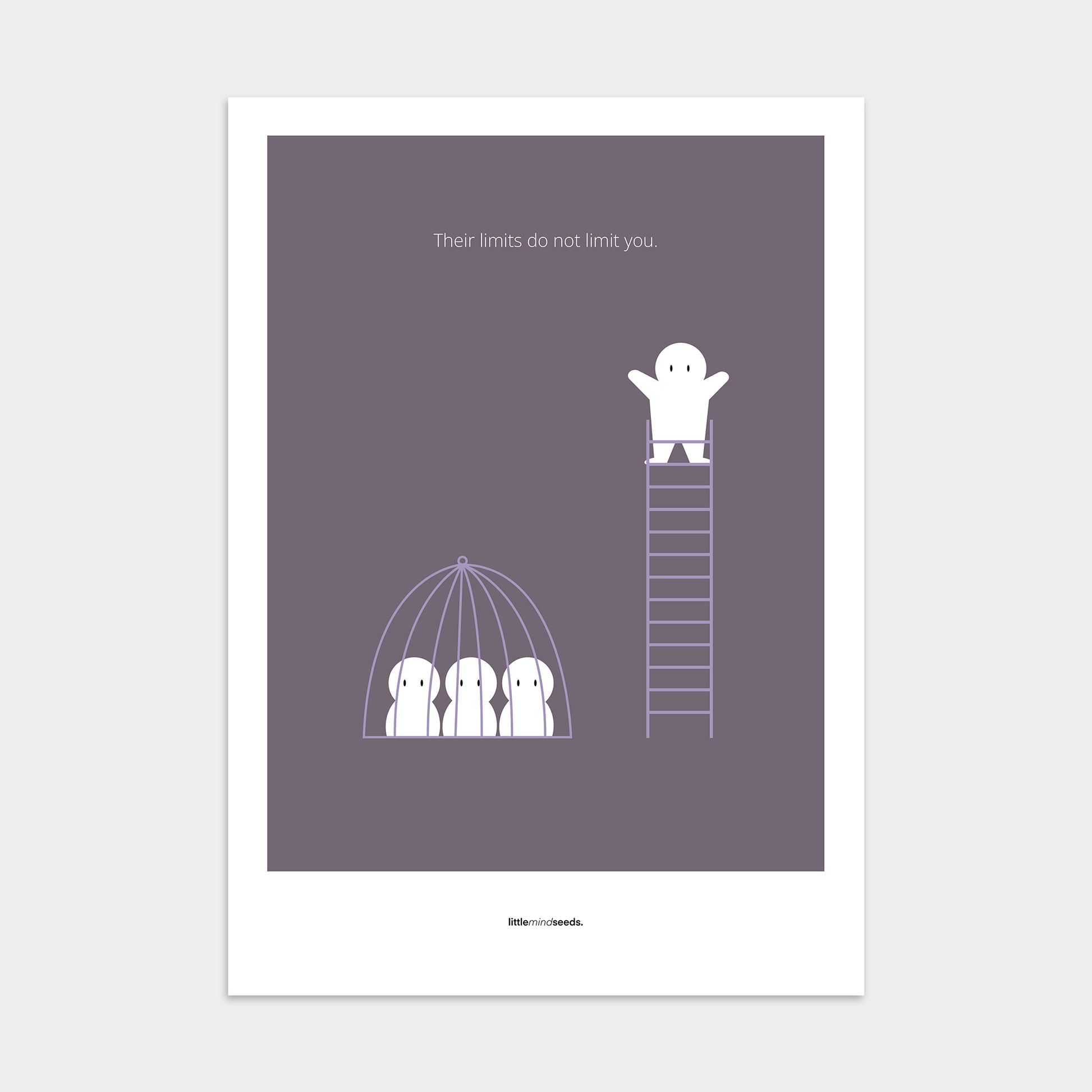 “The Limits of Others Do Not Limit You”  – Emotional Intelligence & Self Worth Motivational Poster | Minimalist Quotes on the Wall, Downloadable PDF Bundle - ALL colors