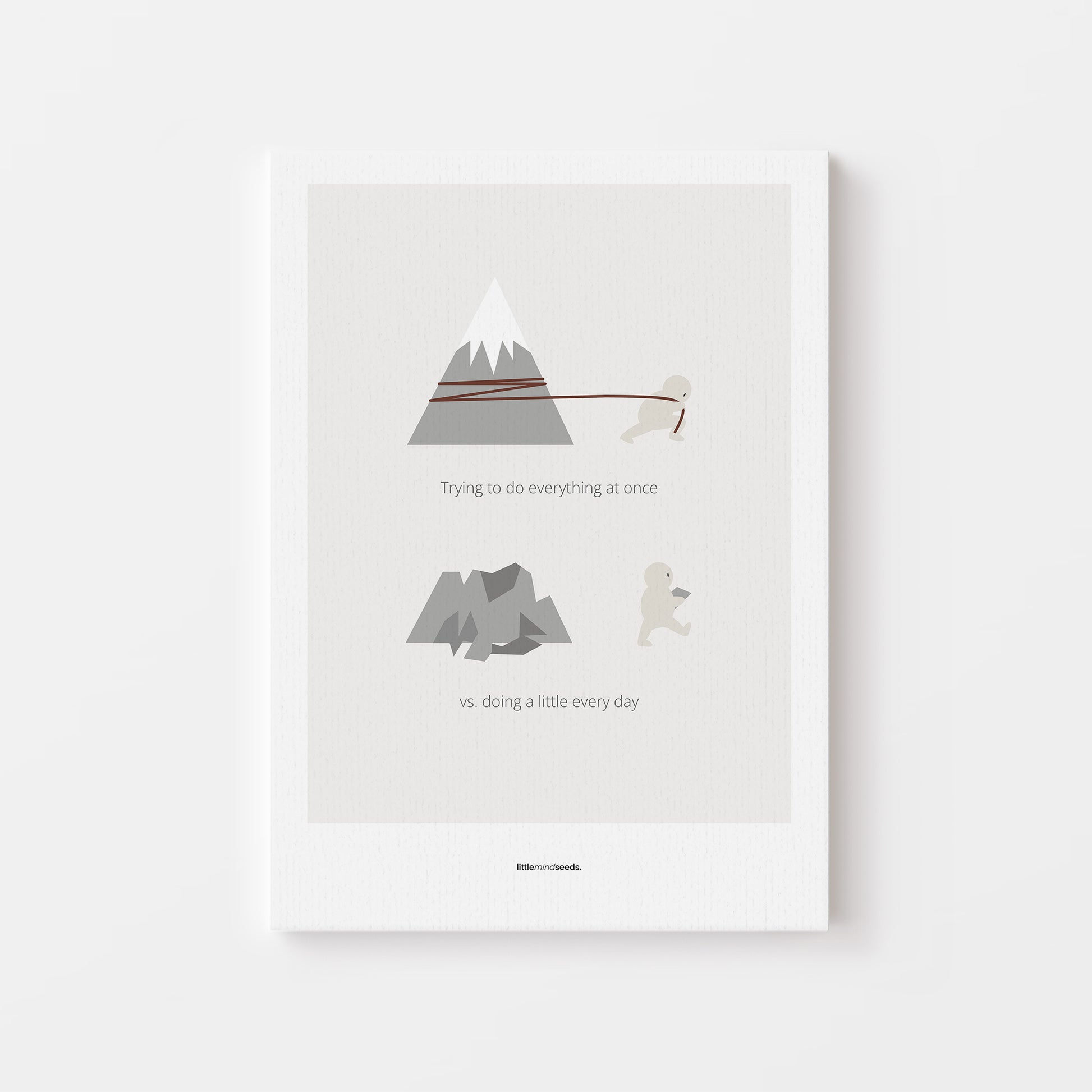 “Big Goals Need Small Consistent Effort Every Day"  – Discipline, Habits & Achievements Motivational Poster | Minimalist Quotes on the Wall, Downloadable PDF Bundle - ALL colors