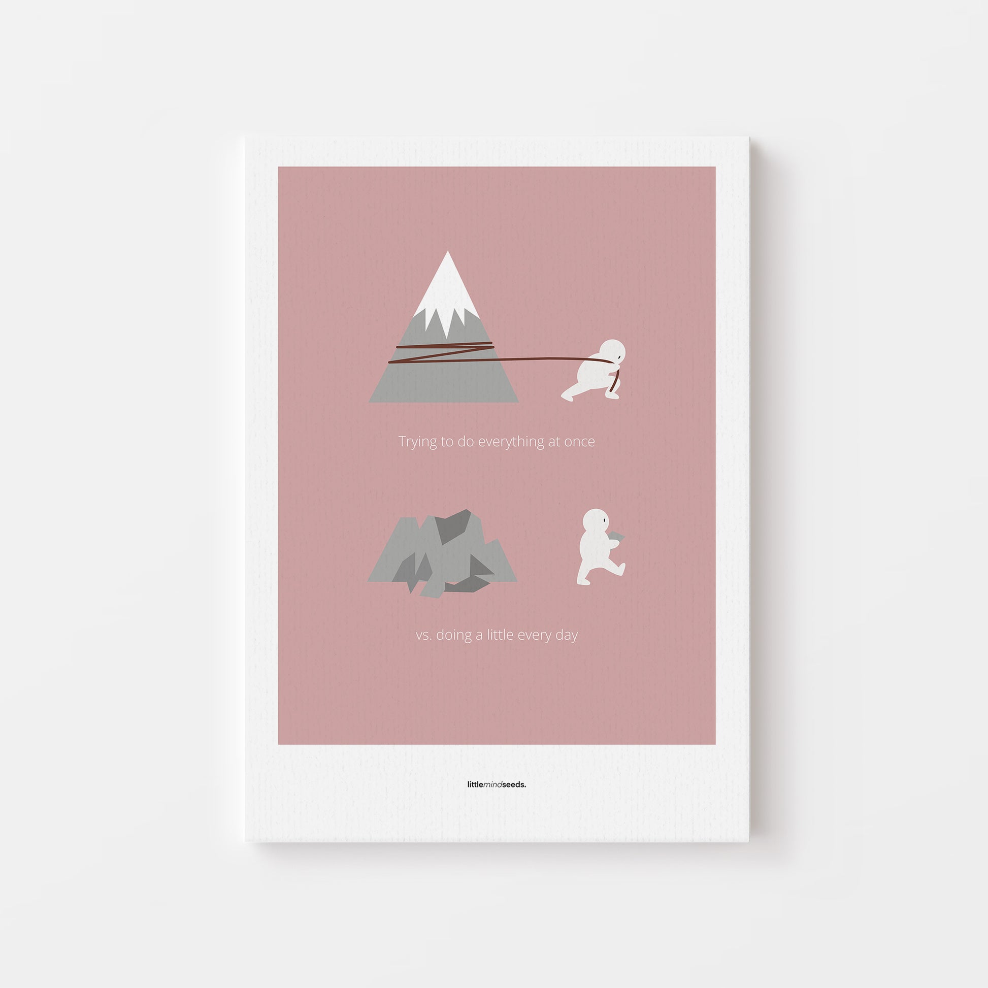 “Big Goals Need Small Consistent Effort Every Day"  – Discipline, Habits & Achievements Motivational Poster | Minimalist Quotes on the Wall, Downloadable PDF Bundle - ALL colors