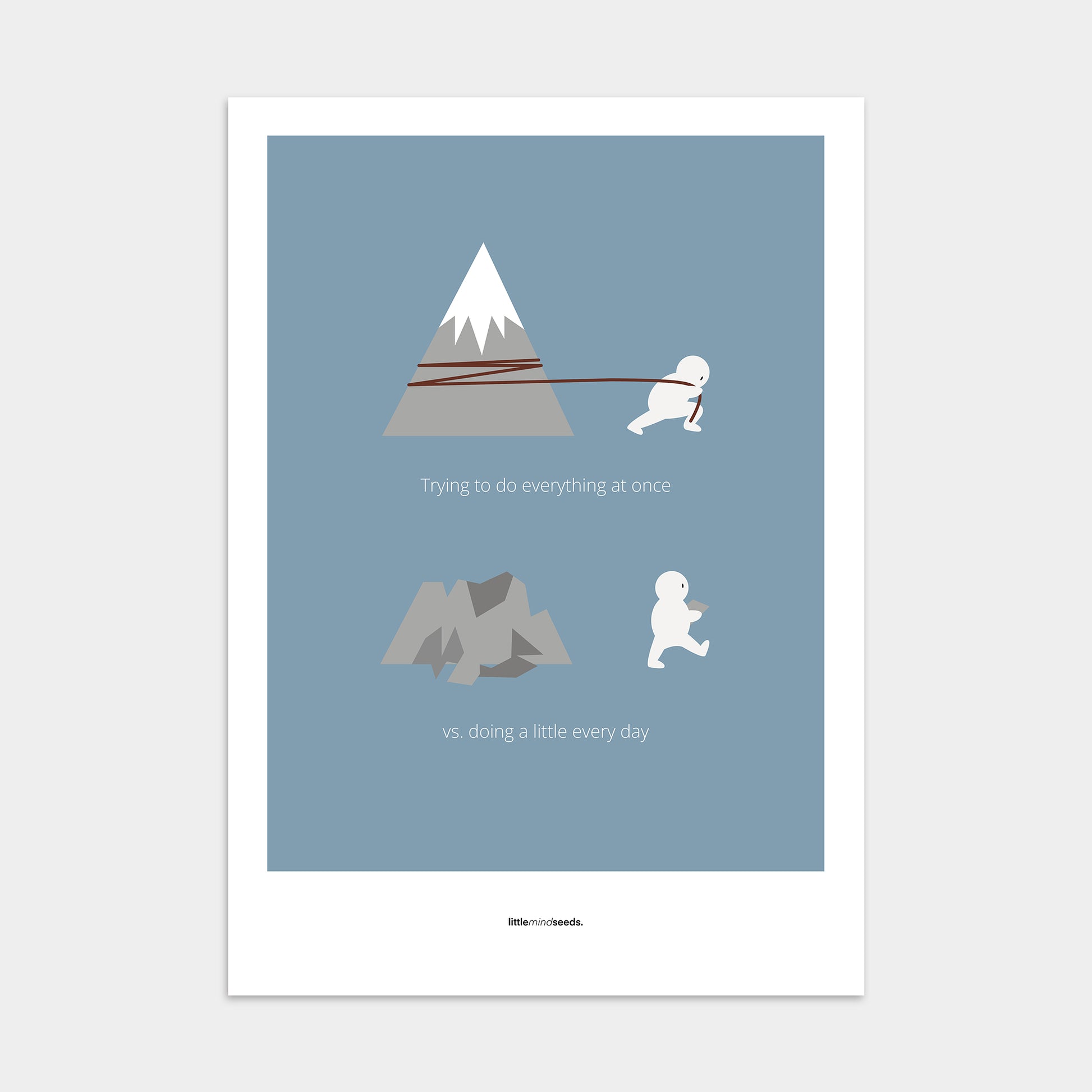 “Big Goals Need Small Consistent Effort Every Day"  – Discipline, Habits & Achievements Motivational Poster | Minimalist Quotes on the Wall, Downloadable PDF Bundle - ALL colors