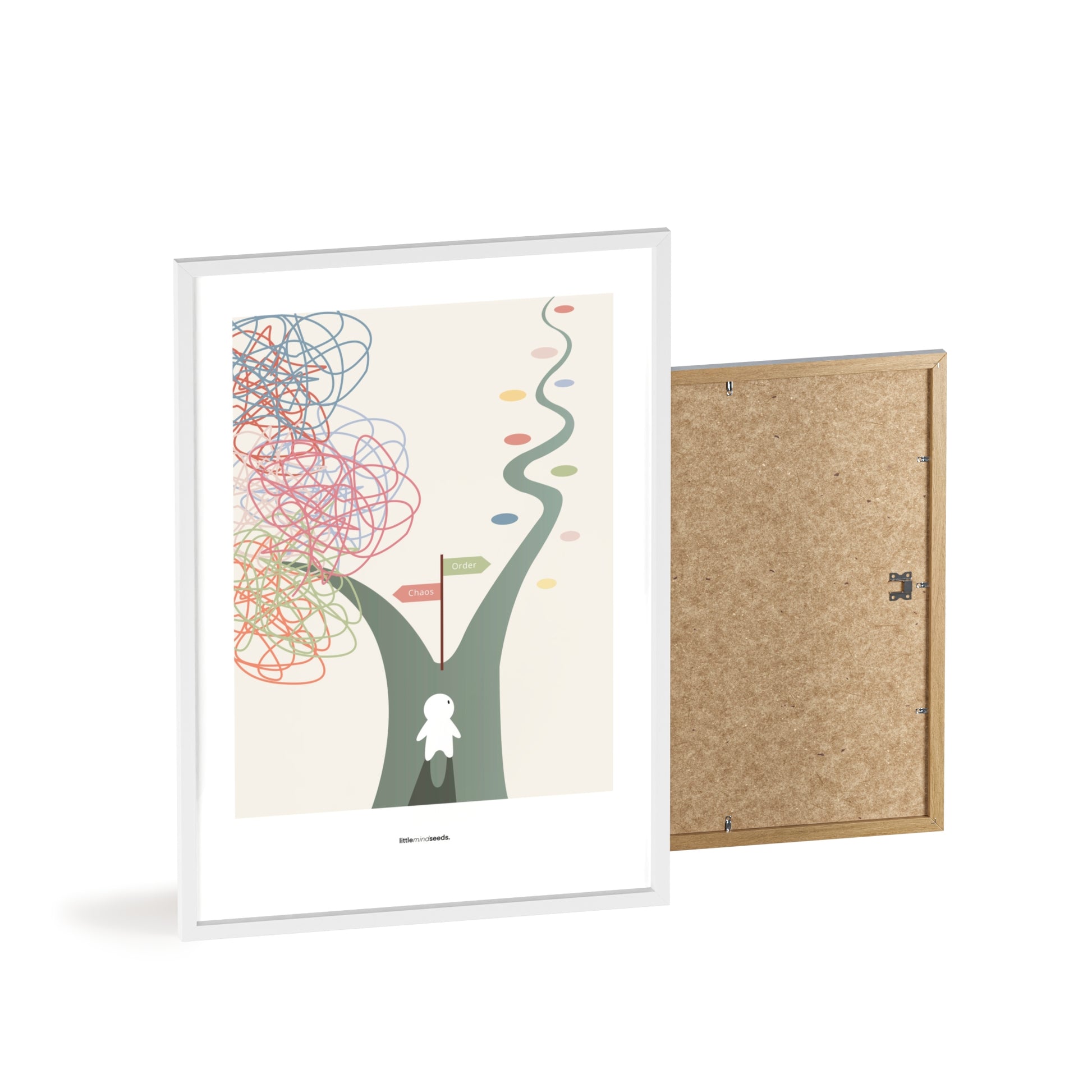 "Chaos Vs Order" – Practical Hacks Children Motivational Framed Poster