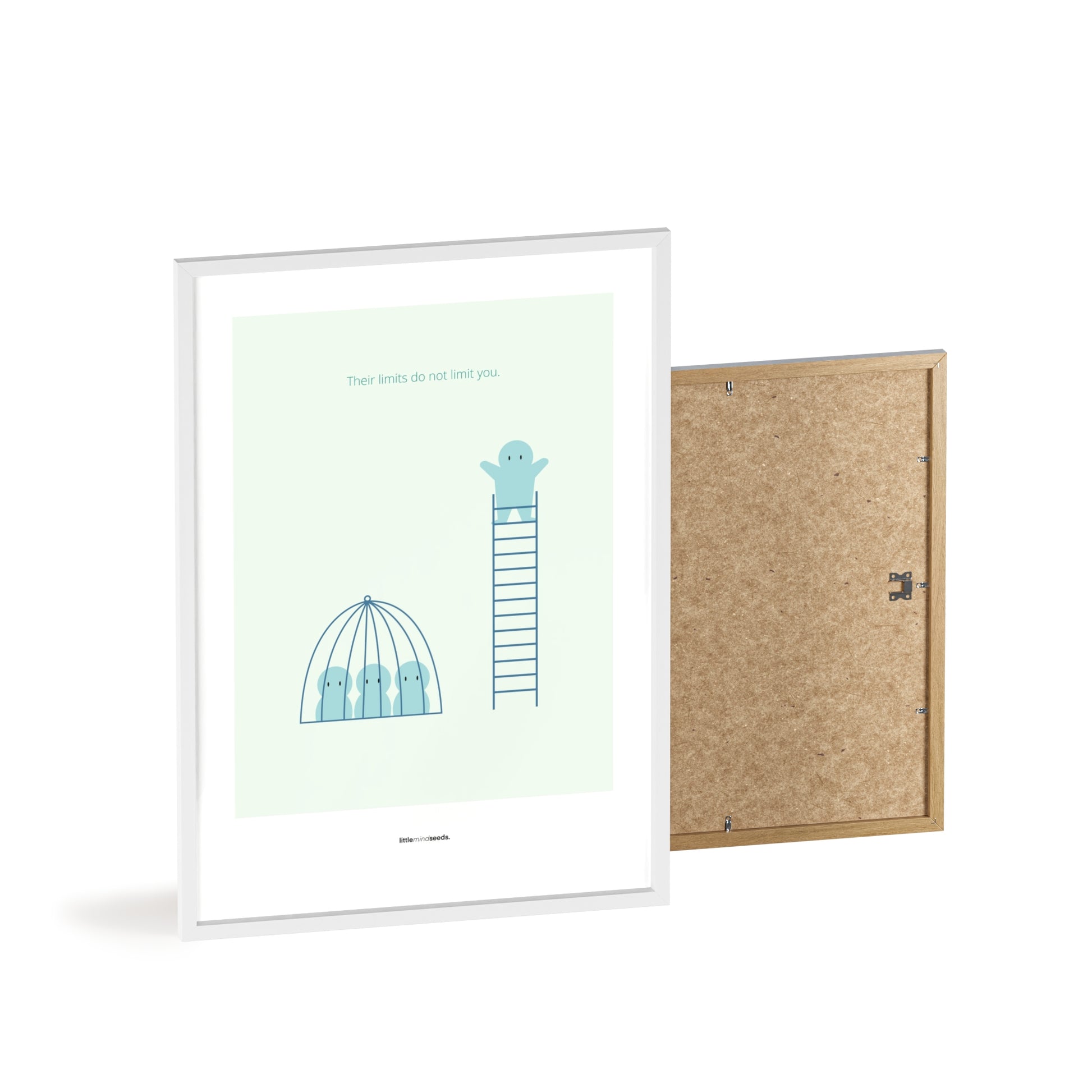 "The Limits of Others Do Not Limit You" – Emotional Intelligence & Self-Worth Motivational Quality Framed Poster | Minimalist Wall Art – MInt